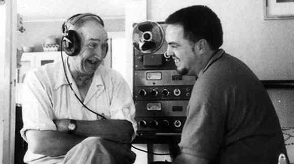 John e Alan Lomax, pai e fillo rexistrando o mundo en sons.